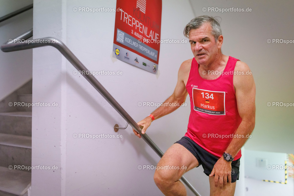 KölnTurm Treppenlauf; Köln, 03.08.2025 | Impressionen vom KölnTurm Treppenlauf am 03.08.2025 in Köln (Nordrhein-Westfalen). 