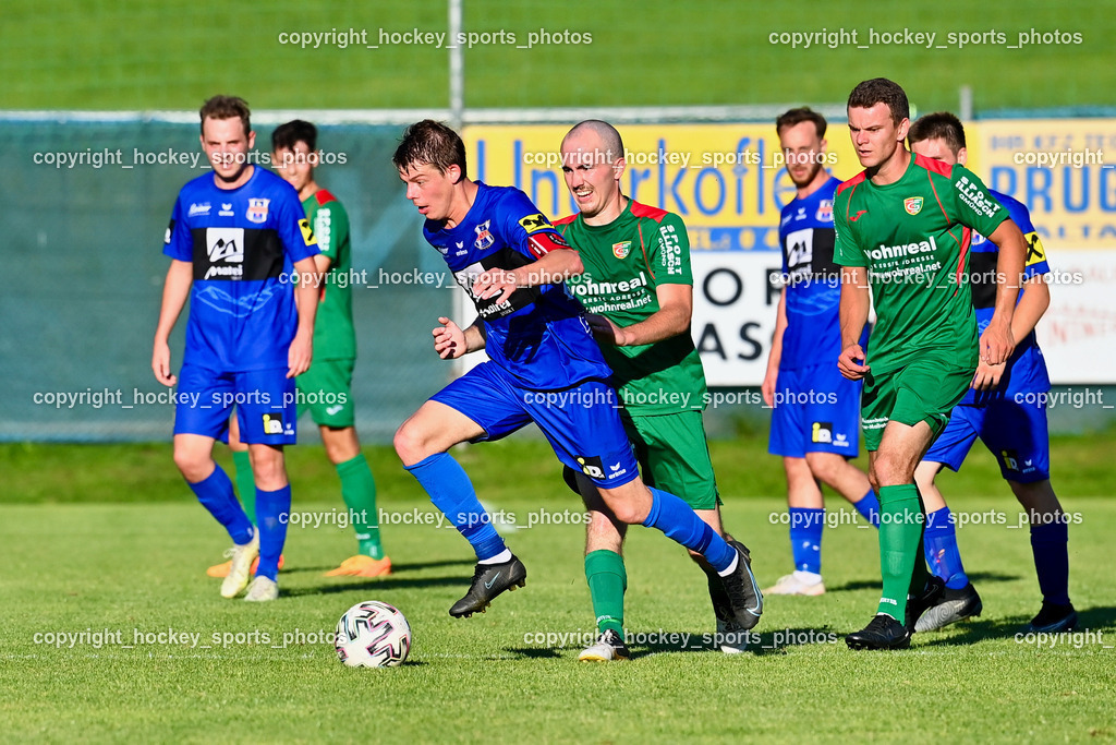 FC Gmünd vs. Union Matrei 19.8.2023 | #12 Marvin Metzler, #3 Maximilian, #20 Mathias Berger, 