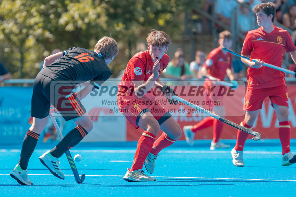 HK_20230711_101290 | Euro Hockey MU18 Spain vs Netherlands Championship Girls &amp; Boys am 11.7.2023 CHTC , Krefeld ,