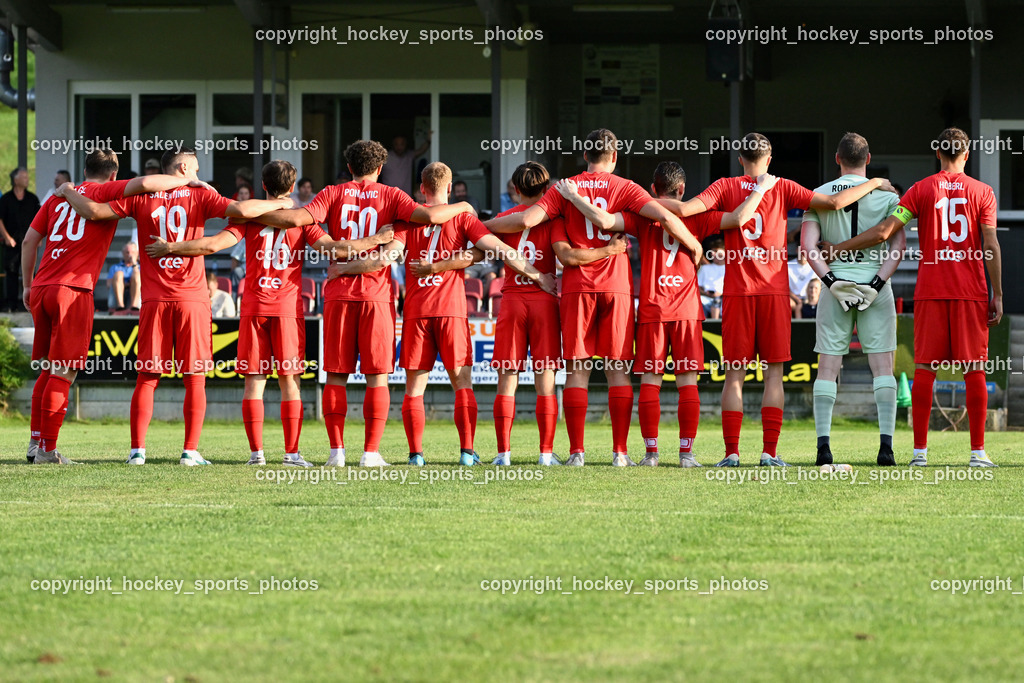 FC Lendorf vs. SC St.Veit | SC St.Veit Mannschaft, FC Lendorf vs. SC St.Veit, FC Lendorf vs. SC St.Veit am 17.08.2024 in Lendorf (Thomas Morgenstern-Arena), Austria, (Photo by Bernd Stefan)