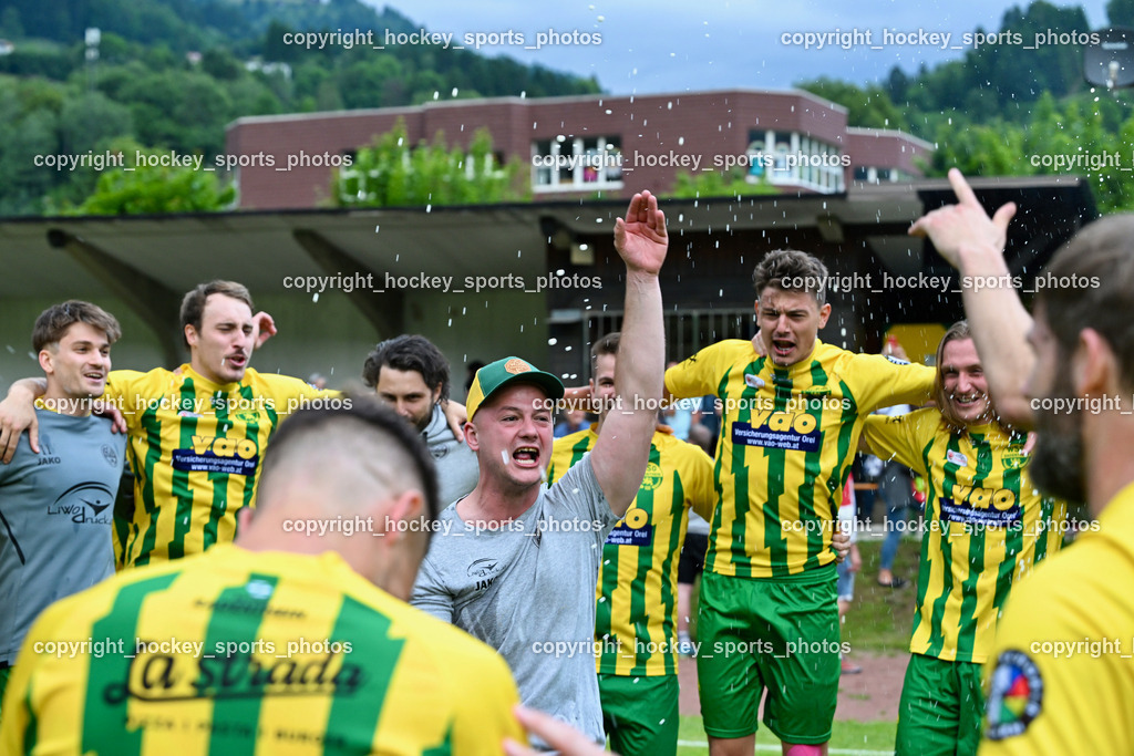 WSG Radenthein vs. St. Michael ob Bleiburg | Jubel WSG Radenthein Mannschaft, WSG Radenthein vs. St. Michael ob Bleiburg, WSG Radenthein vs. St. Michael ob Bleiburg  am 15.06.2024 in Radenthein (Sportplatz Radenthein), Austria, (Photo by Bernd Stefan)
