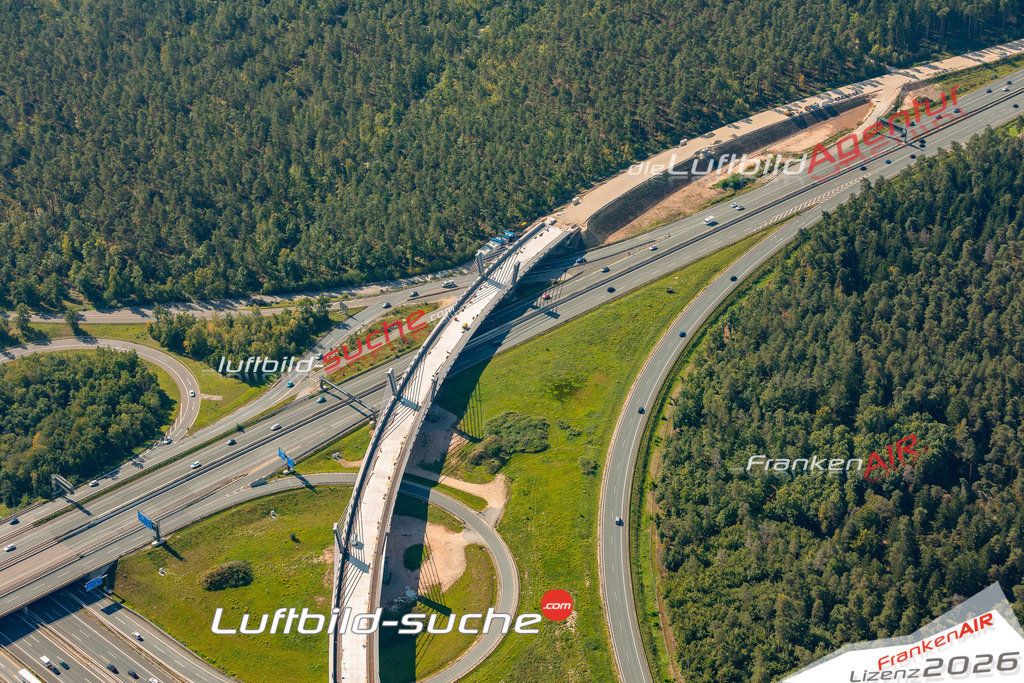 Luftaufnahme von  Feuchter Forst - Die Luftaufnahme wurde 2025 vom UL-Flugzeug heraus erstellt ( keine Drohne ) - Hochauflösende Luftaufnahme - für professionelle Ausdrucke geeignet. Die Geschenkidee !Mit Lizenz und Bildrechte bestellbar