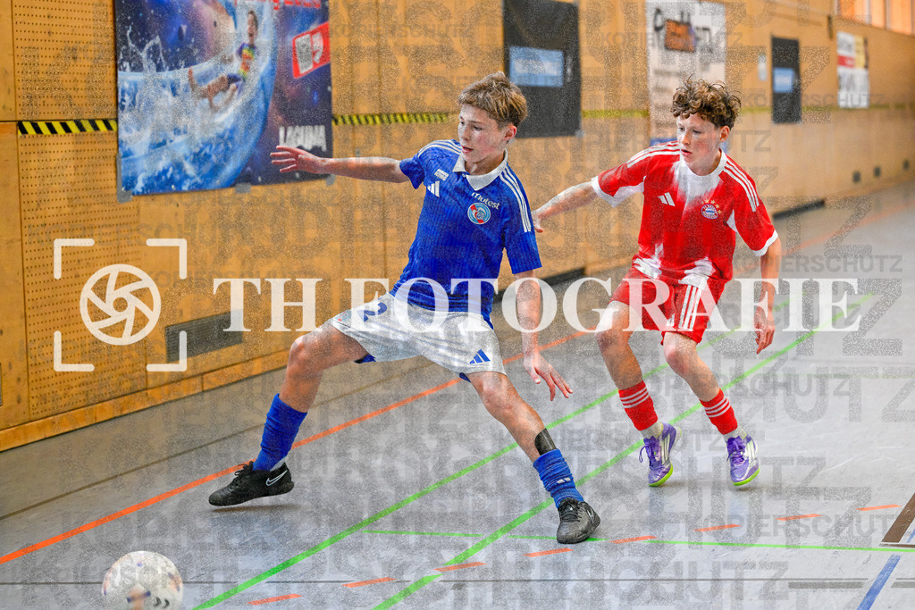 GER, FC Bayern - Strasbourg, Fussball, U14 Hallenturnier, PS-Immo-Cup 2026, 18.01.2026 | FC Bayern - Strasbourg