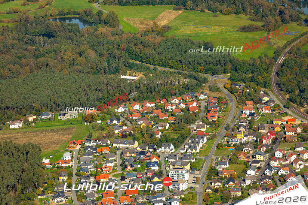Das Luftbild zeigt : Oberwildenau Luhe-Wildenau - Die Luftaufnahme wurde 2024 vom UL-Flugzeug aus erstellt ( keine Drohne ) - Hochauflösende Luftaufnahme - Für grossformatige Ausdrucke geeignet. Die Geschenkidee !Mit Lizenz und Bildrechte bestellbar