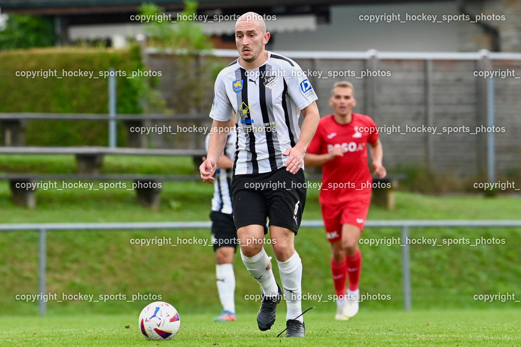 SVG Bleiburg vs. SAK 23.9.2023 | #6 Nikola Tolimir SVG Bleiburg, SVG Bleiburg vs. SAK 23.9.2023, SVG Bleiburg vs. SAK am 23.09.2023 in Bleiburg (Karl Kornberger Stadion), Austria, (Photo by Bernd Stefan)