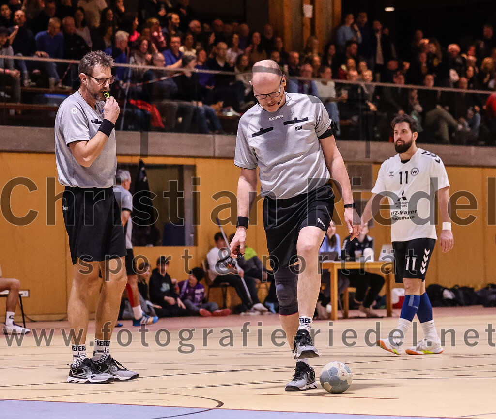 2025-02-15_101_SpVgg_Altenerding_gegen_SVW_Burghausen | Erding, Deutschland, 15.02.2025:Handball, Bezirksoberliga Männer 2024 / 2025, 16. Spieltag, SpVgg Altenerding gegen SVW Burghausen, Endergebnis: 32:31Foto: Christian Riedel / fotografie-riedel.net