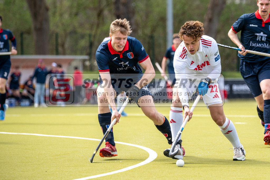 SFE_20250323_0089 | Köln, Deutschland, 23.03.2025:  Hockey 1. Bundesliga Herren Rot-Weiss Köln - Berliner HC im KTHC Stadion Rot-Weiss Köln Tennis and Hockey Club am 23.03.2025 in Köln, Deutschland. (Foto von Stephan Fehrmann)Köln, Germany, 23.03.2025: Hockey 1. Bundesliga Herren Rot-Weiss Köln - Berliner HC in KTHC Stadion Rot-Weiss Köln Tennis and Hockey Club at 23.03.2025 in Köln, Deutschland. (Foto from Stephan Fehrmann)