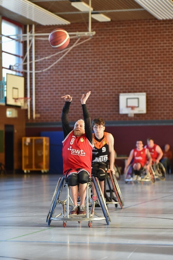2024-10-26-0270 | RSKV Tuebingen vs. Hannover United 2, Rollstuhlbasketball, 2. Bundesliga Sued, 3. Spieltag, Saison 2024/2025, 26.10.2024, Foto: Ralph Kunze - Realisiert mit Pictrs.com