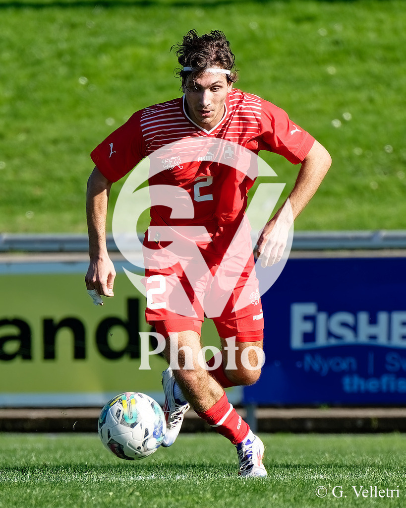 UEFA Region's Cup - NI Western Region v Vaud | Flavio Saldini (2 Vaud) in action (close up) during the UEFA Region's Cup game between NI Western Region and Vaud at Centre Sportif de Colovray in Nyon, Switzerland 