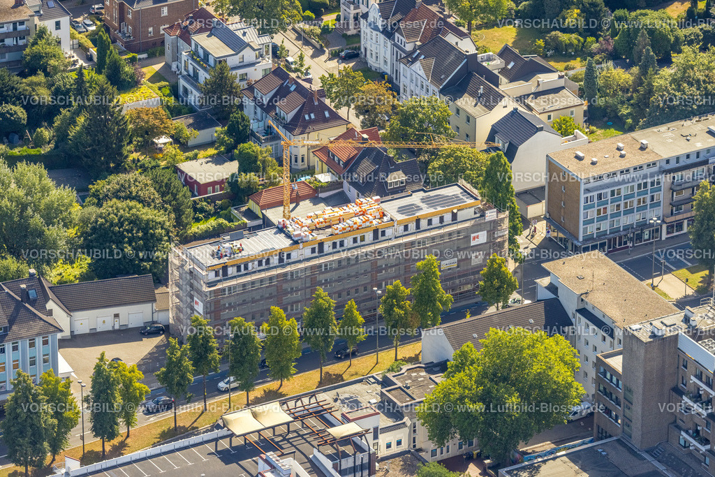 Gelsenkirchen220801789Buer | Luftbild, Baustelle Geschäftshaus an der De-La-Chevallerie-Straße, Buer, Gelsenkirchen, Ruhrgebiet, Nordrhein-Westfalen, Deutschland