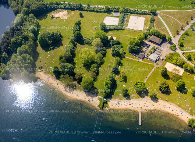 Duesseldorf240501224UnterbacherSee | Luftbild, Freizeitgestaltung am Unterbacher See, Strandbad Süd, Unterbach, Düsseldorf, Rheinland, Nordrhein-Westfalen, Deutschland