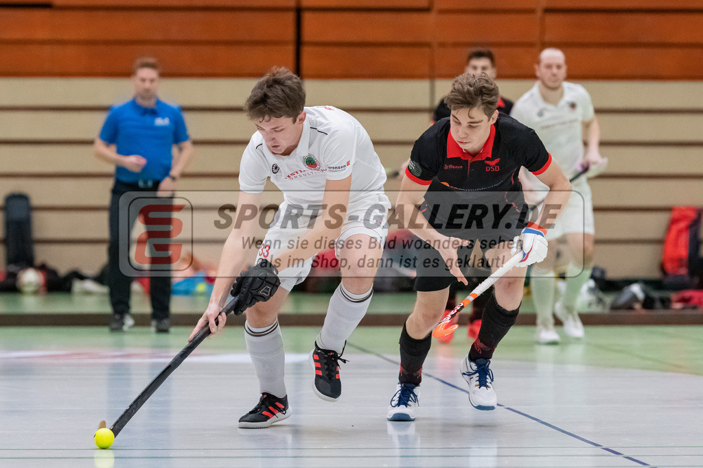 HK_20230113_102720 | 1. Bundesliga ( Halle ) Herren Crefelder HTC - DSD Düsseldorf am 13.1.2023 Crefelder HTC  ( CHTC ) Halle Glockenspitz , Krefeld , Schröder Mika ( Crefelder HTC #33 )