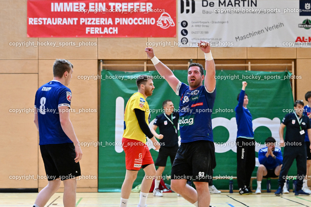 SC Ferlach vs. UHK Krems | Jubel #93 Nosan Blaz SC Ferlach, #8 KNAPP Simon SC Ferlach, SC Ferlach vs. UHK Krems, SC Ferlach vs. UHK Krems am 02.05.2026 in Ferlach (Ballspielhalle Ferlach), Austria, (Photo by Bernd Stefan)