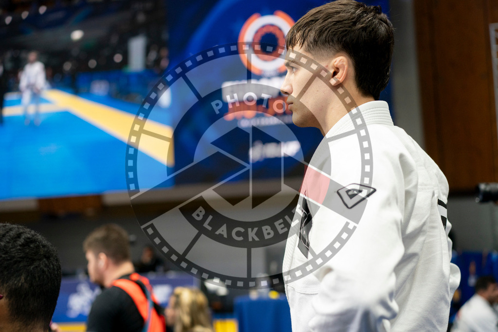 20240124PBB01546 | Fighters compete during the second day of the IBJJF European Championship in Paris, France, on January 24, 2024.