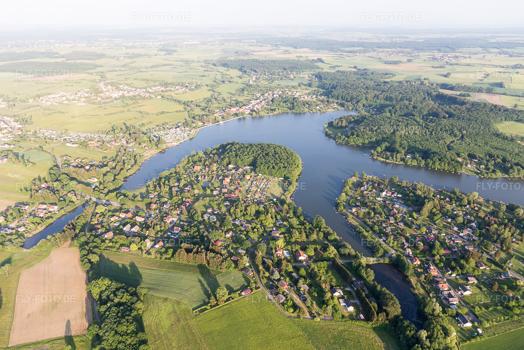 Luftbild: Étang des Marais in Hilsprich im Bundesland Moselle in Frankreich. Foto: IMG_107369.jpg vom 19.05.2018 durch Werner Riehm/FLY-FOTO.de