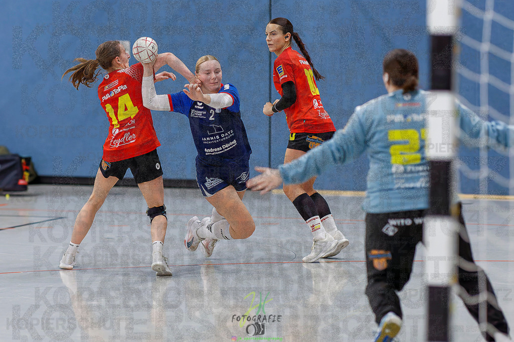 Frauen Regionalliga (HHV); HSG Wettenberg - TV Hüttenberg | Frauen Regionalliga (HHV); HSG Wettenberg - TV Hüttenberg am 06.12.2025 in Launsbach (Wettenberg) (Halle GS Launsbach (Wettenberg))Photo © 2025 - Jörg Heinrich - Realisiert mit Pictrs.com