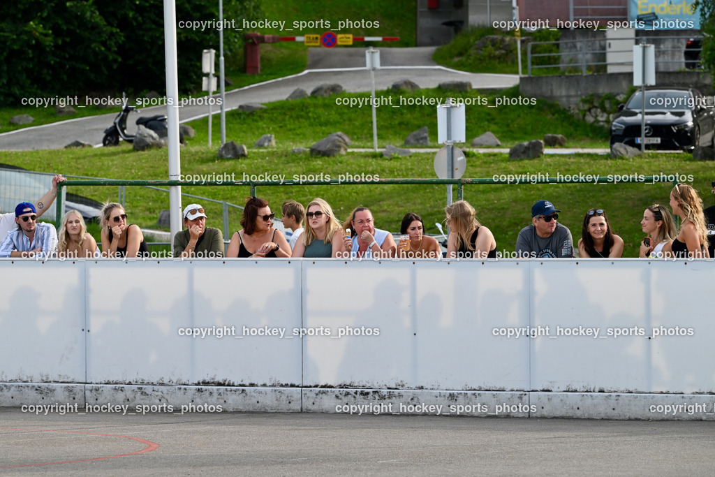 VAS Ballhockey vs. HSC Eagles Poggersdorf | Besucher Alpenarena Villach, VAS Ballhockey vs. HSC Eagles Poggersdorf, VAS Ballhockey vs. HSC Eagles Poggersdorf am 14.07.2024 in Villach (Alpen Arena ), Austria, (Photo by Bernd Stefan)