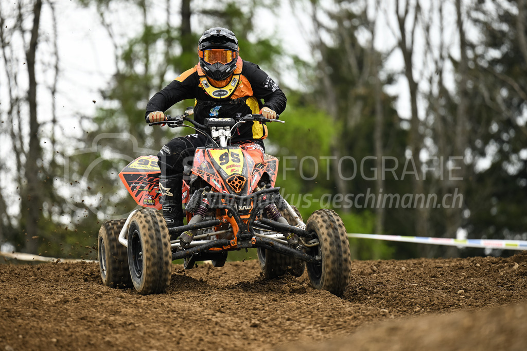 Motocross Schlatt bei Winterthur - 30. April 2023 | #95 Hagenbuch Stefan aus Hilfikon (CH) auf KTM Sxf 450 in der Kategorie Quad am Motocross Schlatt bei Winterthur, 30. April 2023. 
Instagram: @mx_schlatt | @mc_wila | @sam_schweiz
Bild: Sportfotografie Markus Aeschimann | www.markus-aeschimann.ch - Realisiert mit Pictrs.com