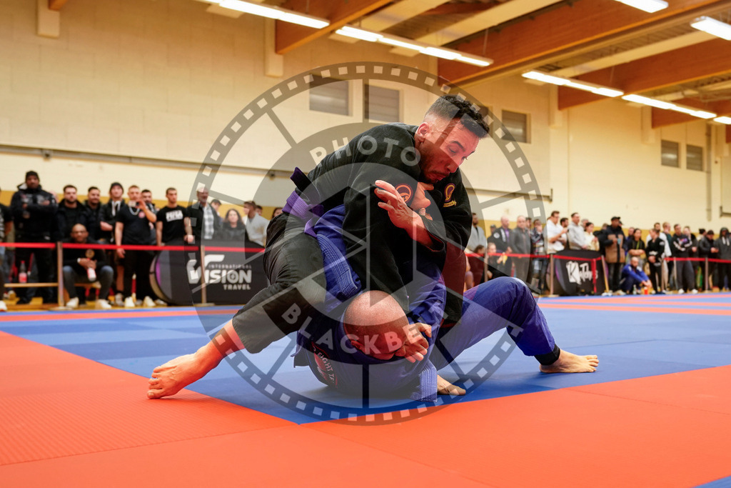 20240203PBB06864 | Fighters compete during the Brazilian Jiu-Jitsu Championship of the AJP Tour in Maintal by Frankfurt am Main, Germany, on February 2, 2024.