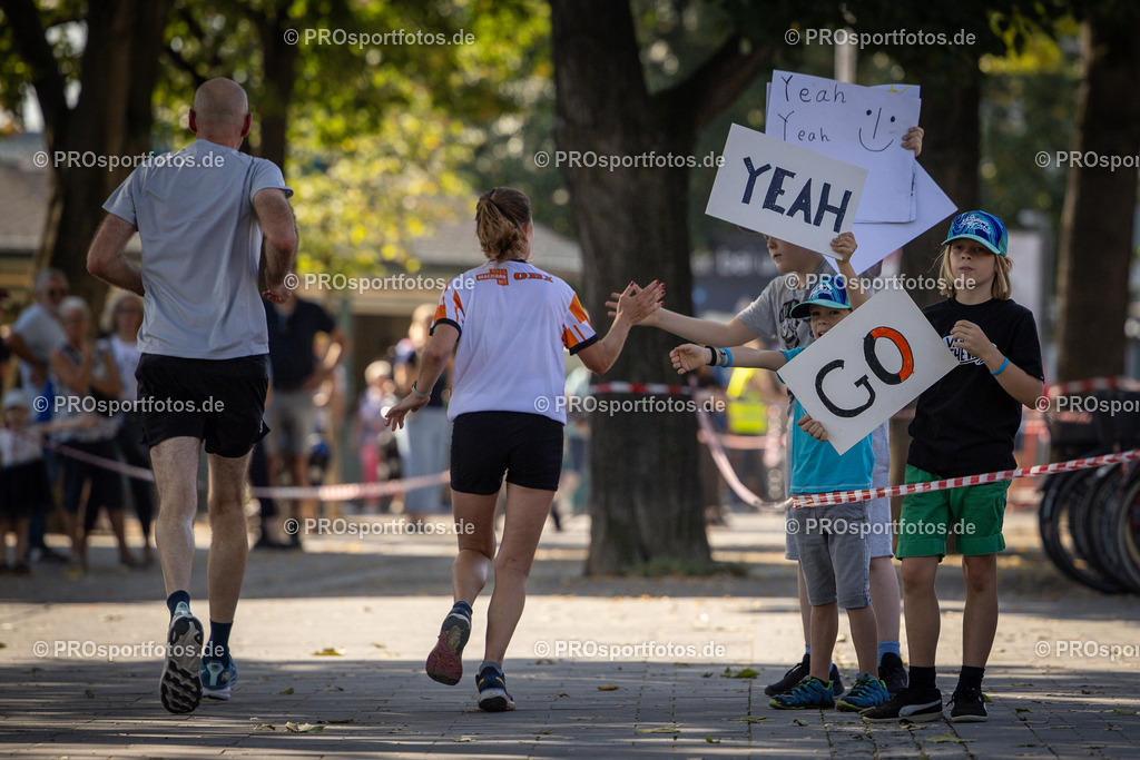 OBI ASV Koelner Brueckenlauf; Koeln, 10.09.23 | Impressionen vom OBI ASV Koelner Brueckenlauf am 10.09.23 am Olympiamuseum in Koeln (Deutschland). Foto: BEAUTIFUL SPORTS/Axel Kohring