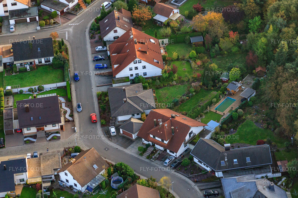 Luftbild: Südring x Pfarrer-Löser-Straße in Rülzheim im Bundesland Rheinland-Pfalz in Deutschland. Foto: IMG_60297.jpg vom 22.10.2013 durch Werner Riehm/FLY-FOTO.de