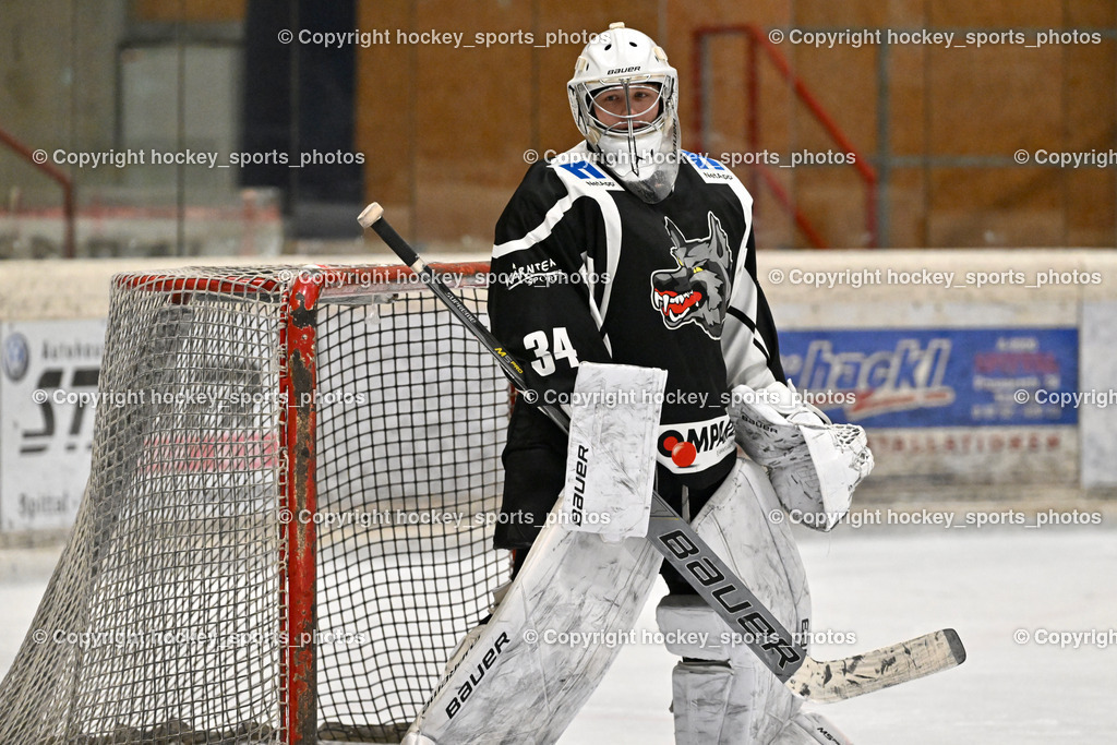 EC Tigers Paternion vs. Tarco Wölfe II | #34 Schleinzer Manuel Tarco Wölfe II, EC Tigers Paternion vs. Tarco Wölfe II, EC Tigers Paternion vs. Tarco Wölfe II am 19.12.2024 in Spittal an der Drau (Eissportzentrum Spittal), Austria, (Photo by Bernd Stefan)