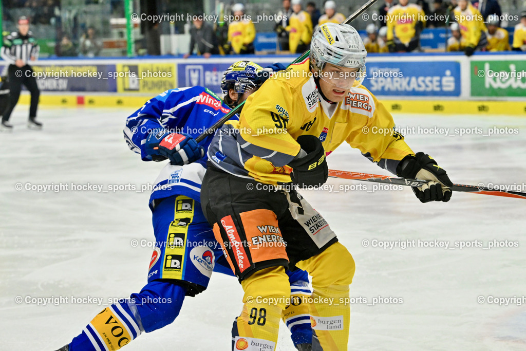 EC IDM WÄRMEPUMPEN VSV vs. Vienna Capitals | #98 Cole Hults Vienna Capitals, EC IDM WÄRMEPUMPEN VSV vs. Vienna Capitals, EC IDM WÄRMEPUMPEN VSV vs. Vienna Capitals am 16.11.2025 in Villach (Stadthalle Villach), Austria, (Photo by Bernd Stefan)