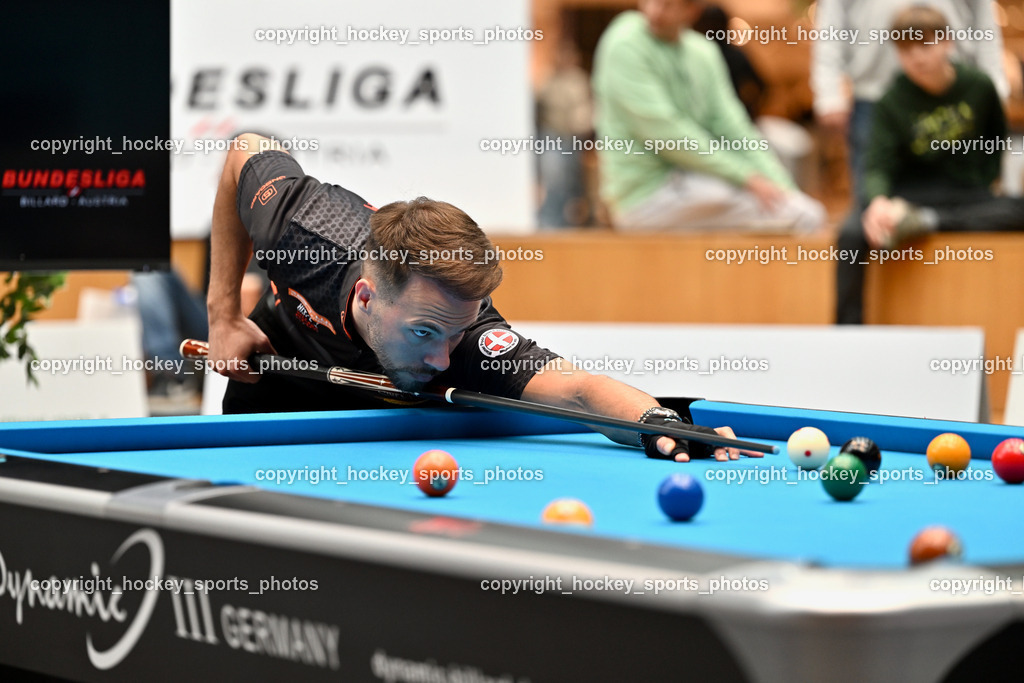 Pool Billard Bundesliga 2025 im ATRIO | Albin Ouschan, Pool Billard Bundesliga 2025 im ATRIO, Pool Billard Bundesliga 2025 im ATRIO am 29.03.2025 in Villach (Atrio), Austria, (Photo by Bernd Stefan)