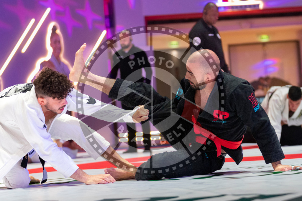 20231109PBB3622 | Fighters compete during the AJP World Professional Championship in the Mubadala Arena in Abu Dhabi, Arab United Emirates, on November 9, 2023.