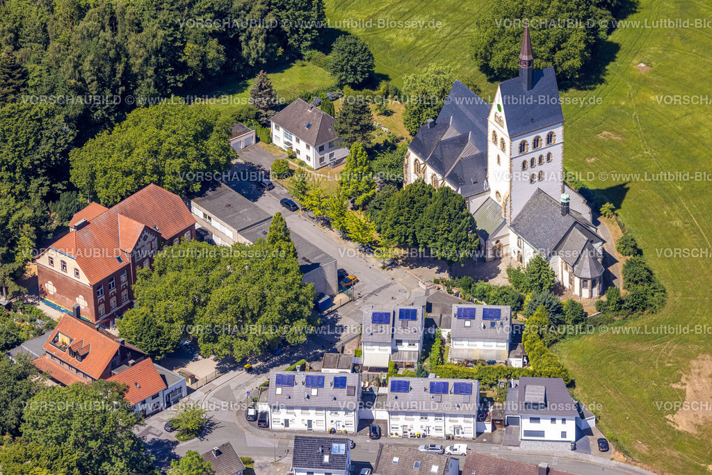 Dortmund220705787 | Luftbild, Kath. Kirche St. Josef, Gemeinschaftliche Widey-Schule, Kirchlinde, Dortmund, Ruhrgebiet, Nordrhein-Westfalen, Deutschland