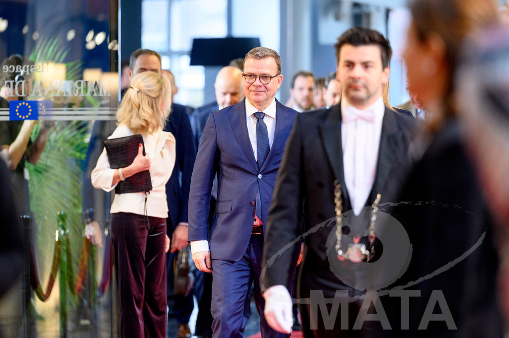 _DWA0181 | Die Ankunft des finnischen Ministerpräsidenten wurde im Rahmen des Programms „This is Europe“ von EU-Präsidentin Roberta Metsola am 13.03.2024 in EU-Parlament Straßburg begrüßt. - Realisiert mit Pictrs.com