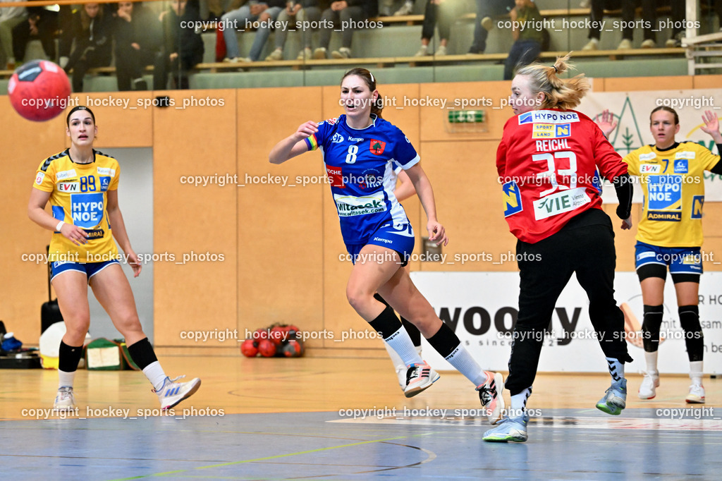 SC Ferlach Damen vs. Hypo Niederösterreich 18.11.2023 | #89 STANKOVIC Eleonora, #8 FRITZ Katharina, #33 REICHL Stephanie