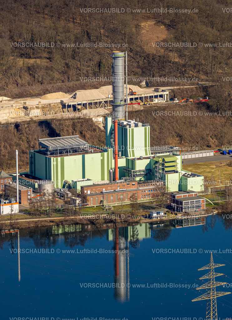 Herdecke250303590 | Luftbild, Cuno-Kraftwerk E-Werk, Kraftwerksgesellschaft Herdecke GmbH, Herdecke, Ruhrgebiet, Nordrhein-Westfalen, Deutschland