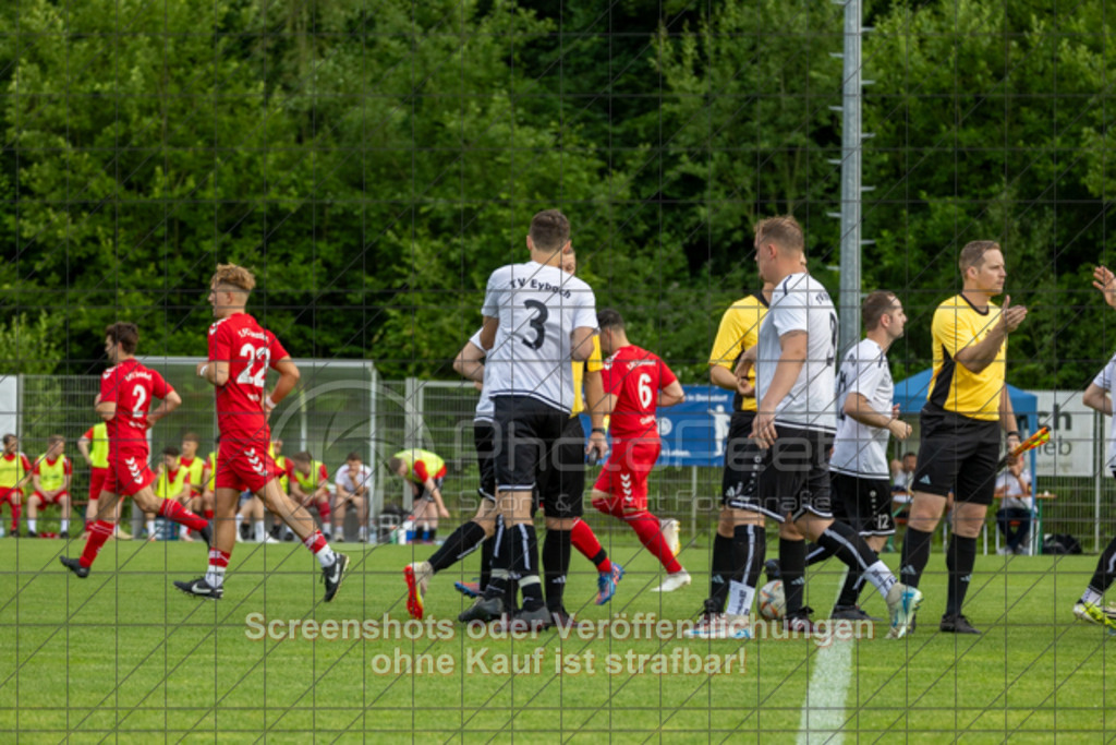 20250616_182834_0114 | #,  TV Eybach (weiß) vs. 1.FC Donzdorf II (rot), Fussball, Entscheidungsspiel 3 in Kreisliga A3 - Bezirk Neckar/Fils, Saison 2024/2025, Rasensportplatz, Staufenecker Str. 41, 73084 Salach, 16.06.2025 - 18:30 Uhr,Foto: PhotoPeet-Sportfotografie/Peter Harich