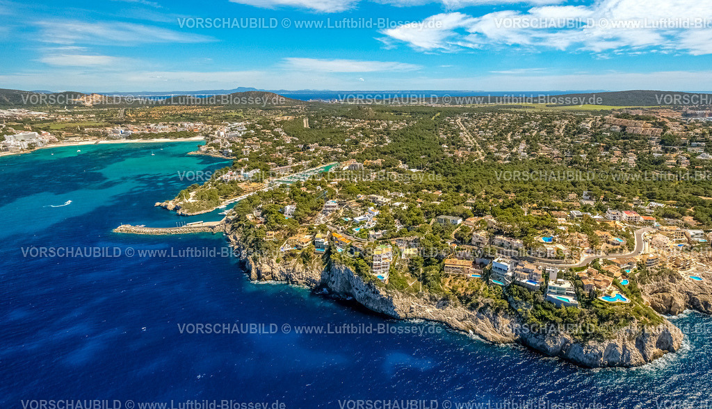 Mallorca230400230SantaPonsa | Luftbild, Felsenküste Santa PonsaÂ , Balearen, Mallorca, Balearische Inseln, Spanien