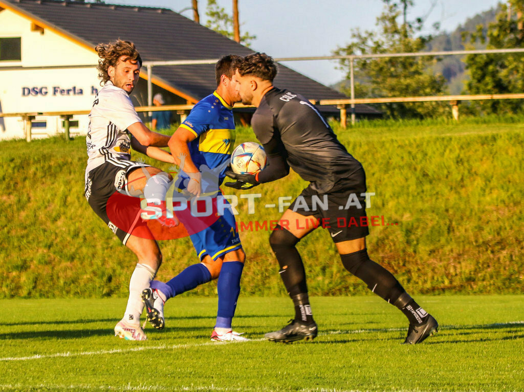 DSG Ferlach - ASKÖ St. Michael/Bleiburg Unterliga Ost 1. Runde | DSG Ferlach - ASKÖ St. Michael/Bleiburg am 29.07.2023 in Ferlach
(Sportplatz Unterbergen), Austria, (Photo by Ernst Krawagner sport-fan.at) - Realisiert mit Pictrs.com