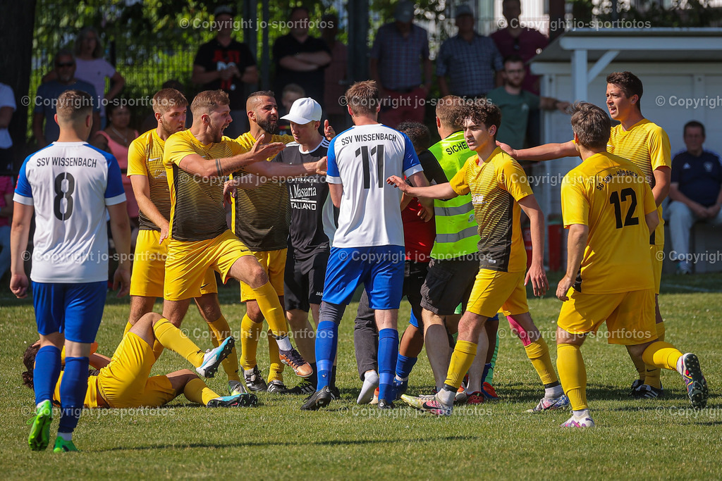BQ3I7056 | 11.06.2023; Relegation Rückspiel zur Kreisliga A Dillenburg; Rasenplatz Sinn; SG Sinn/Hörbach - SSV Wissenbach; Ergebnis 2:1 (1:0)