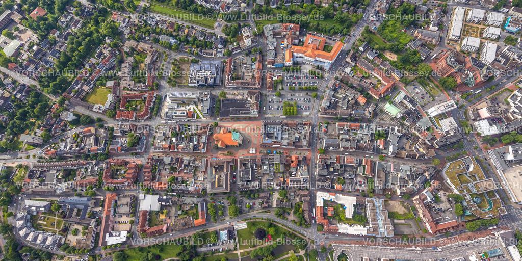 Hamm220601824 | Luftbild, City Innenstadtansicht mit evang. Pauluskirche und St. Marien-Hospital, Mitte, Hamm, Ruhrgebiet, Nordrhein-Westfalen, Deutschland