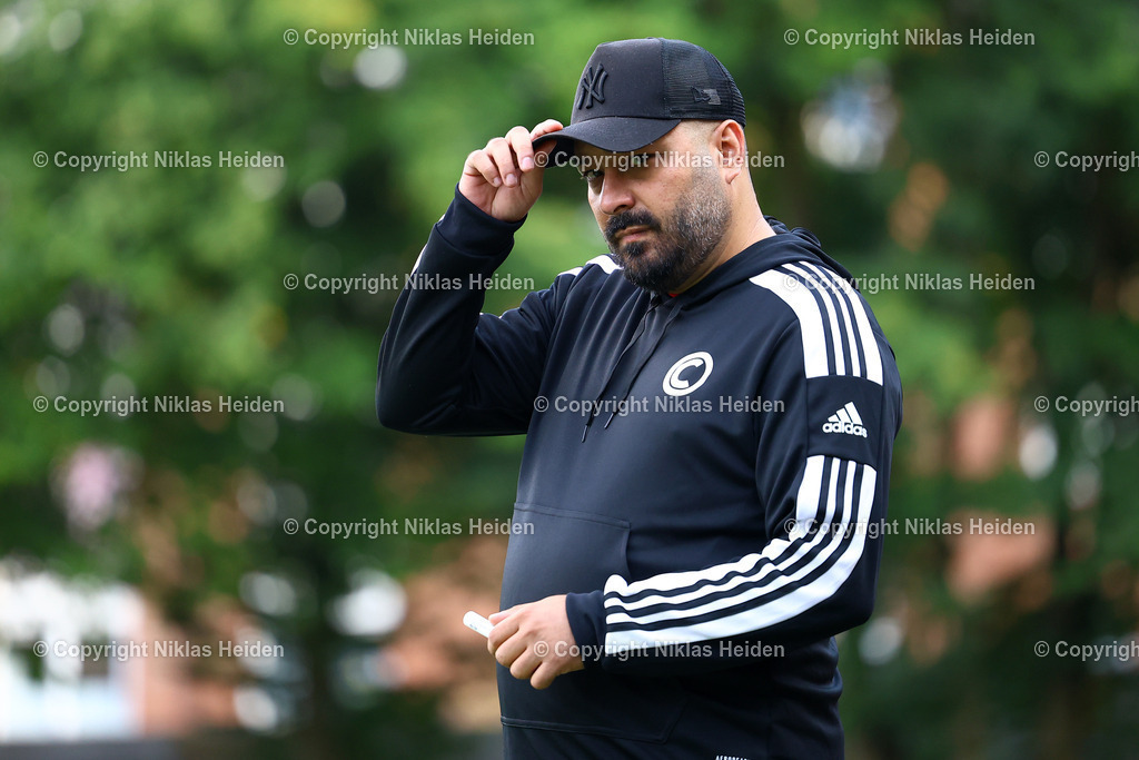 NH_Concordia_TuSDassendorf_LottoPokal_08082025 | Baris Saglam (Trainer, Concordia)Fußball I Herren I Lotto-Pokal I Saison 2025-2026  I 1. Runde I Concordia - TuS Dassendorf I 08..08.2025 I Sportplatz Bekkamp