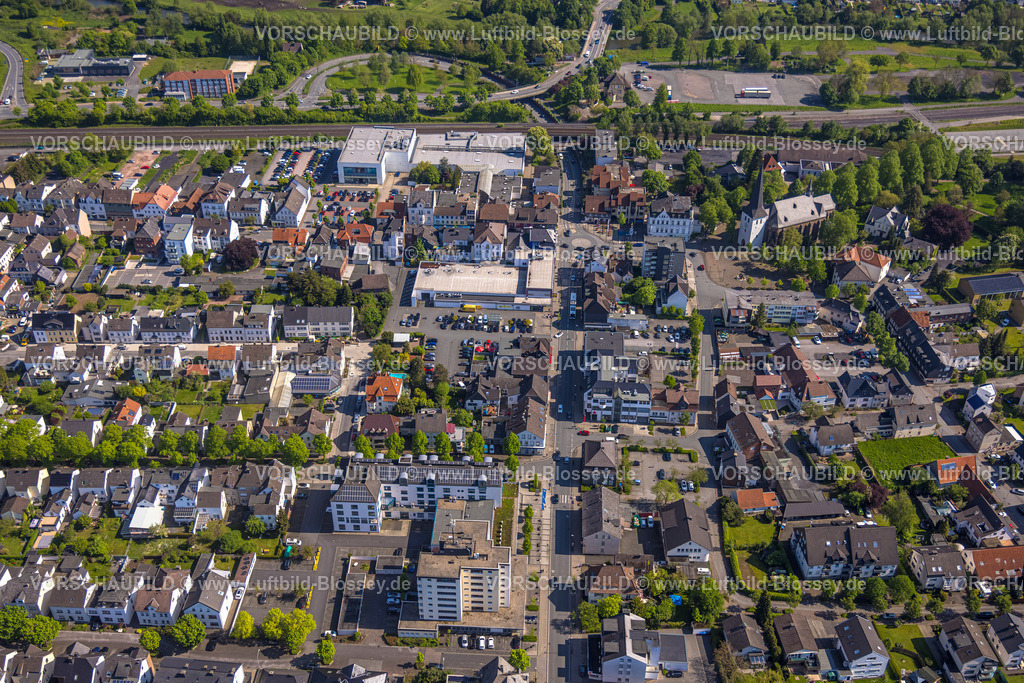 Arnsberg230500381 | Luftbild, Ludgeripassage, Hüsten, Arnsberg, Sauerland, Nordrhein-Westfalen, Deutschland