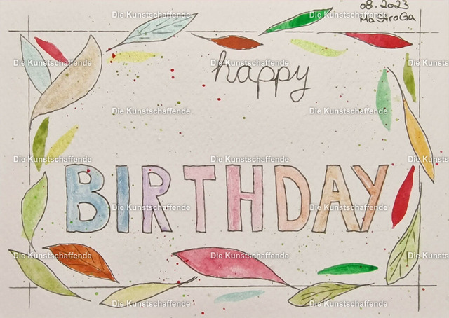 The ArtCreator-115825 | Kunstdruck von handgemalter Postkarte. | Art print from hand painted postcard. - Realisiert mit Pictrs.com