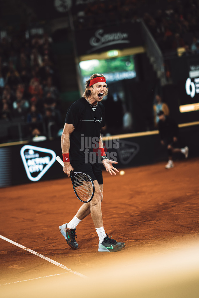 Tennis | Männer | ATP Tour 500 | European Open Hamburg | Daniel Altmaier (GER) vs. Andrey Rublev | 27.07.2023 | Andrey Rublev ist sauer Emotionen
