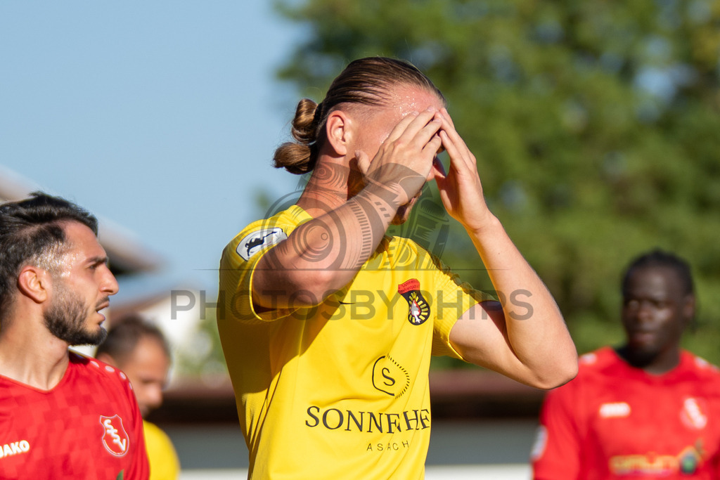 SSV Schwäbisch Hall vs. SG Sonnenhof Großaspach, Fussball, WFV-Pokal, 3. Runde, 11.08.2026 | Marlon Fass (SG Sonnenhof Großaspach, #09),SSV Schwäbisch Hall vs. SG Sonnenhof Großaspach, Fussball, WFV-Pokal, 3. Runde, 11.08.2026
