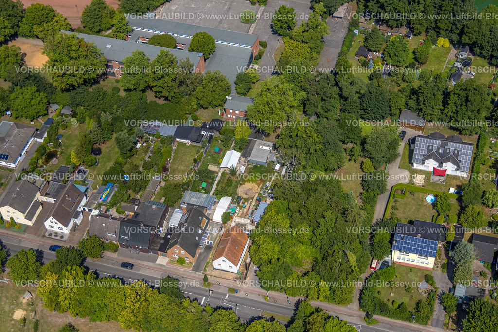 Hamm250702242Uentrop | Luftbild, Maximilianschule Hamm Grundschule und Alter Uentroper Weg, Grünfläche für neue Kita Alter Uentroper Weg 225, Wohnbebauung Alter Uentroper Weg 229, Uentrop, Hamm, Ruhrgebiet, Nordrhein-Westfalen, Deutschland