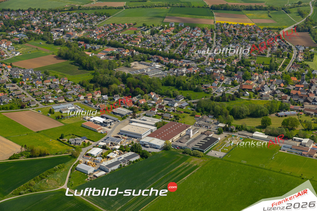 Die Luftaufnahme Unterlauter - Lautertal wurde 2022 vom Flugzeug aus (keine Drohne) erstellt. Hohe Auflösung -für große Poster und Wandbilder geeignet - Garantiert!