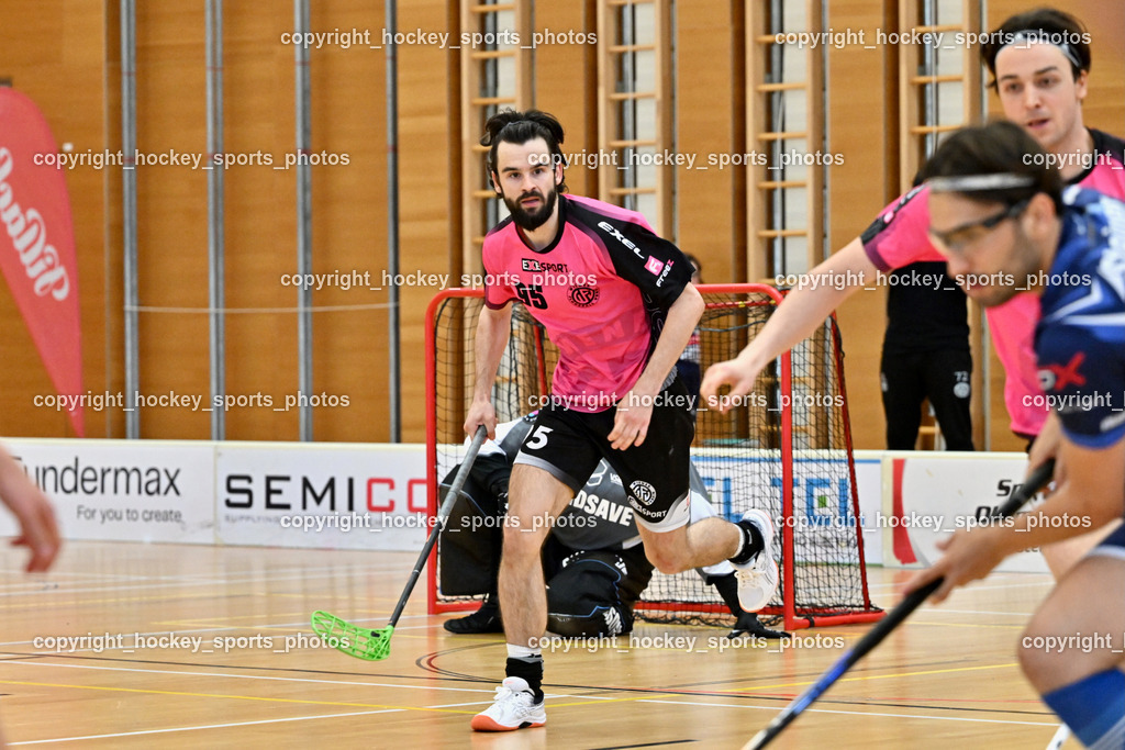 VSV Unihockey vs. Wiener Floorball Verein | #95 FELSBERGER Niklas Wiener Floorballverein, VSV Unihockey vs. Wiener Floorball Verein, VSV Unihockey vs. Wiener Floorball Verein am 18.05.2025 in Villach (Ballspielhalle St. Martin), Austria, (Photo by Bernd Stefan)