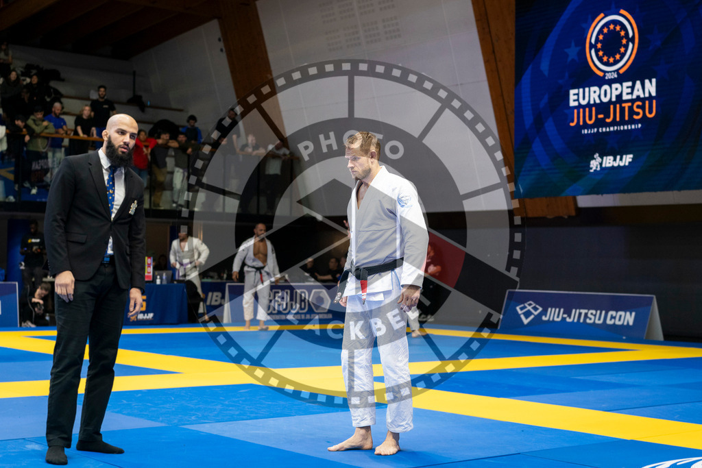 20240123PBB02192 | Fighters compete during the second day of the IBJJF European Championship in Paris, France, on January 23, 2024.