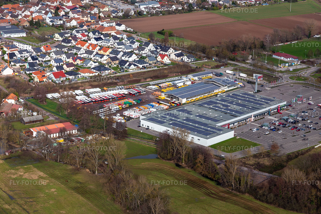 Luftbild: Modepark Röther in Rohrbach im Bundesland Rheinland-Pfalz in Deutschland. Foto: IMG_124322.jpg vom 04.02.2021 durch Werner Riehm/FLY-FOTO.de
