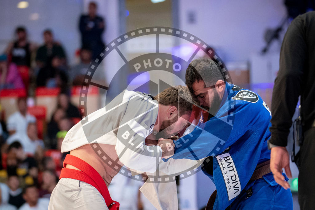 20231107PBB6108 | Fighters compete during the AJP World Master Championship in the Mubadala Arena in Abu Dhabi, Arab United Emirates, on November 7, 2023.