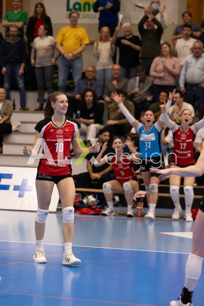 Volleyball I Frauen I Saison 2025-2026 I Volleyball NLA | Women I Round 16 I VC Kanti Schaffhausen - Viteos NUC I 31.01.2026 | 10 Maelle Corbach (CH) (VC Kanti Schaffhausen) – Diagonal - Realisiert mit Pictrs.com